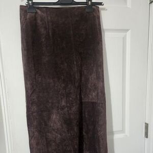 Siena Studio Dark Brown Pencil Skirt